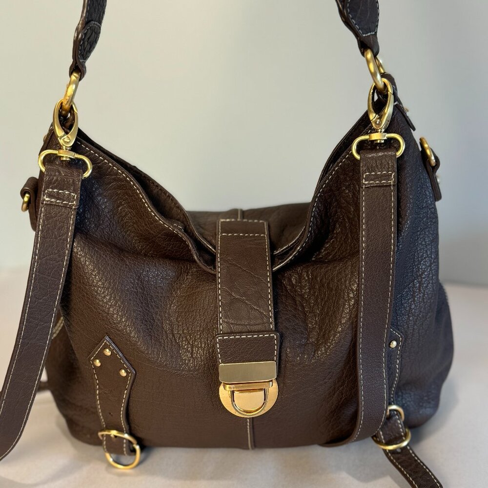 The Sak Brown Leather Hobo Bag